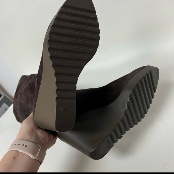 Rebecca Minkoff Lottee Over the Knee Boot in Brown Suede - Picture 4 of 9